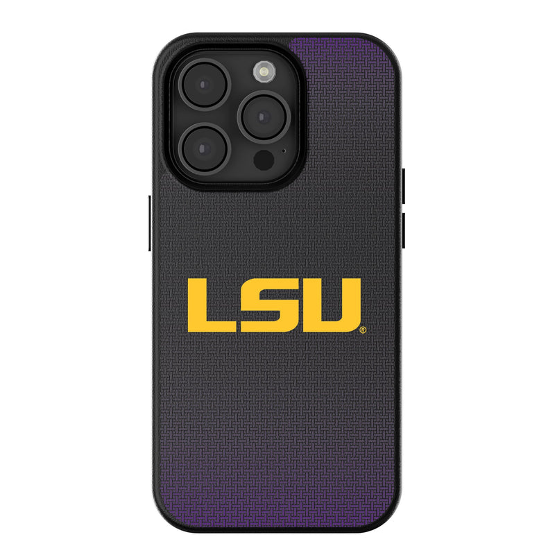 Louisiana State University Tigers Linen iPhone MagSafe Compatible Phone Case