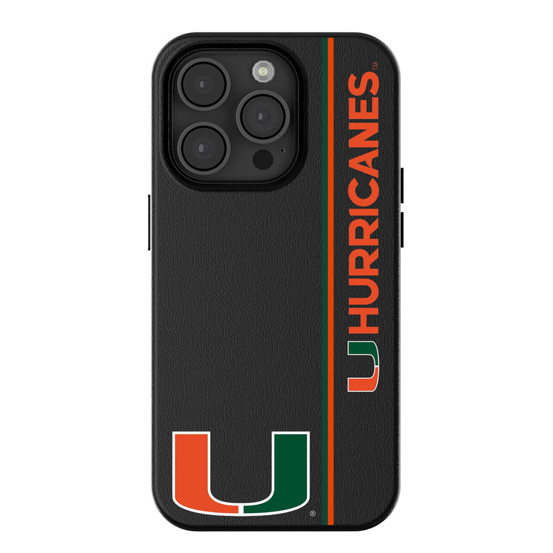 University of Miami Hurricanes Sidebar iPhone MagSafe Compatible Phone Case