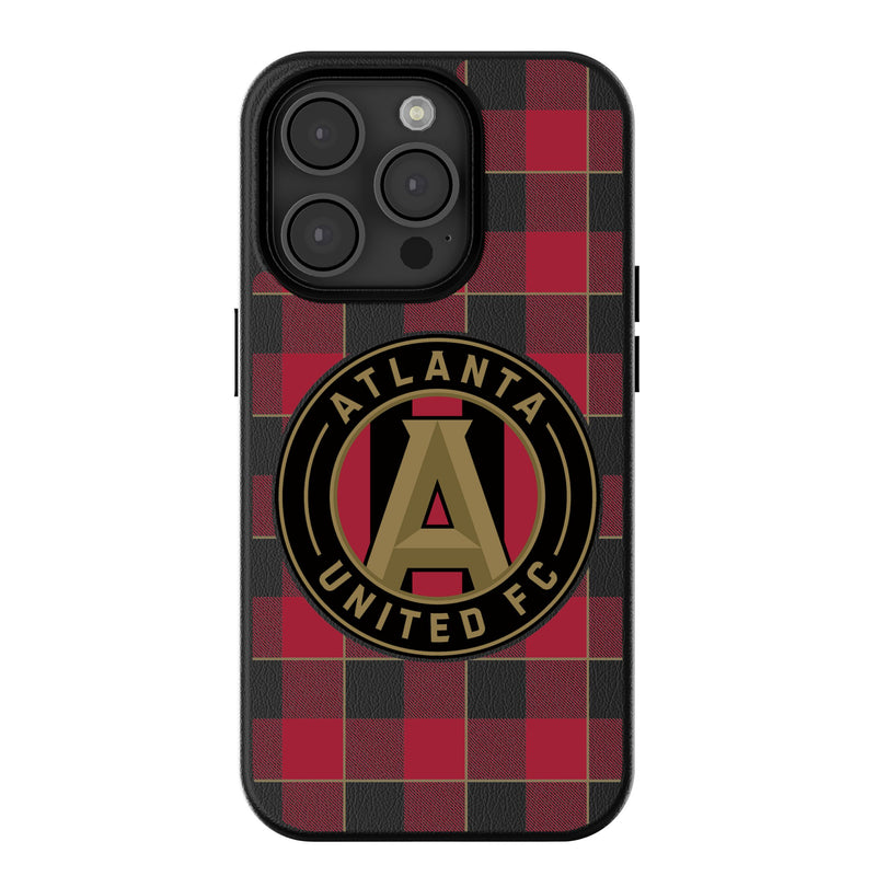 Atlanta United FC  Plaid iPhone MagSafe Compatible Phone Case