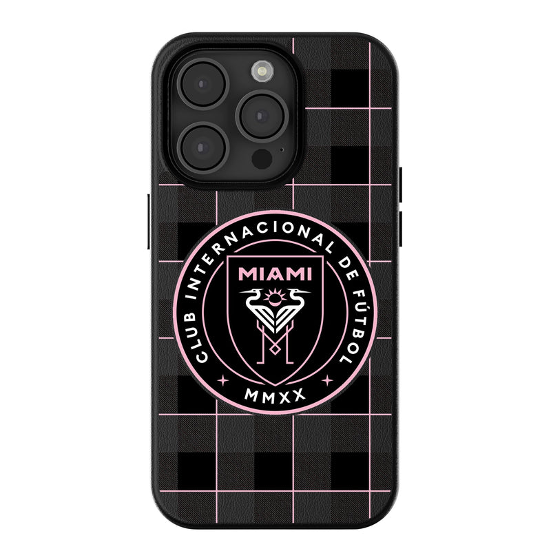 Inter Miami CF  Plaid iPhone Magnetic Phone Case