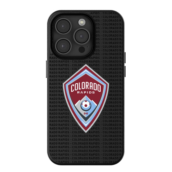 Colorado Rapids  Text Backdrop iPhone MagSafe Compatible Phone Case