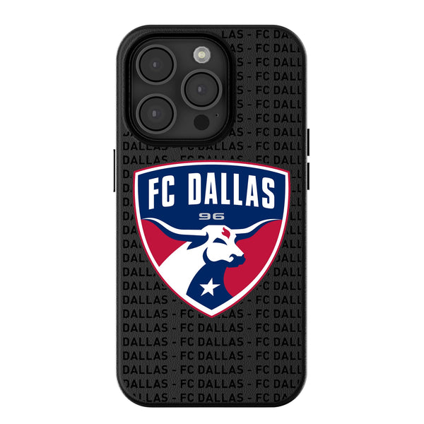 FC Dallas  Text Backdrop iPhone MagSafe Compatible Phone Case