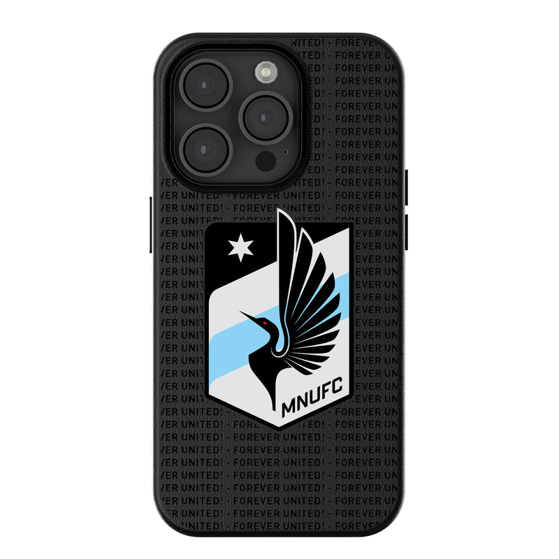 Minnesota United FC   Text Backdrop iPhone MagSafe Compatible Phone Case