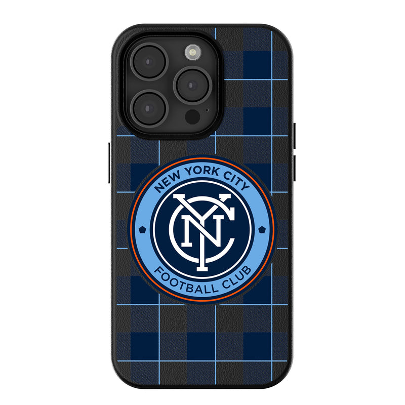 New York City FC  Plaid iPhone Magnetic Phone Case