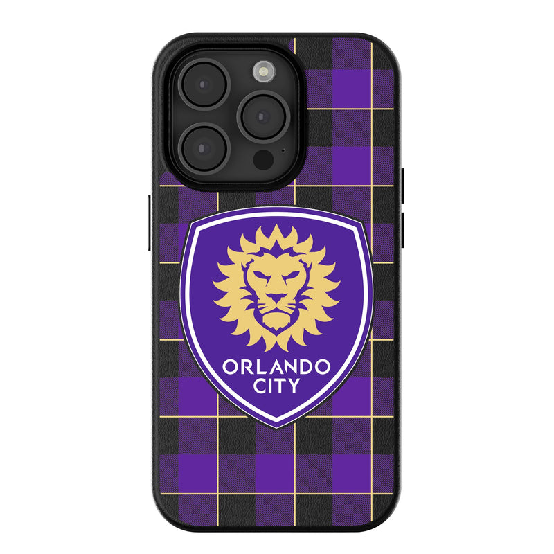 Orlando City Soccer Club  Plaid iPhone Magnetic Phone Case