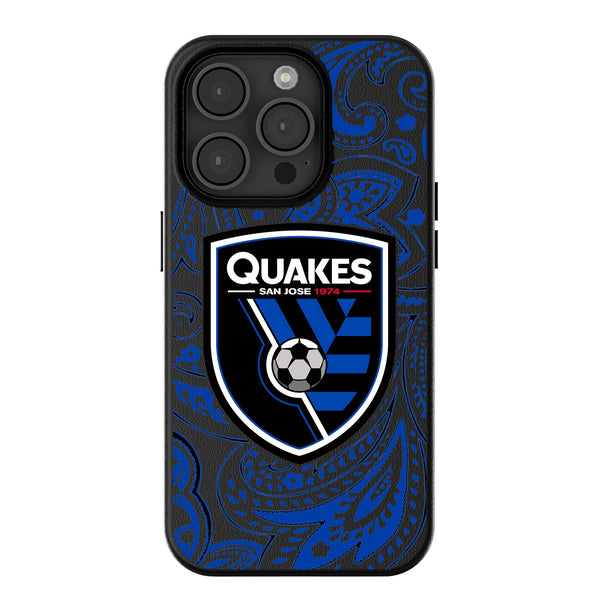 San Jose Earthquakes   Paisley iPhone MagSafe Compatible Phone Case