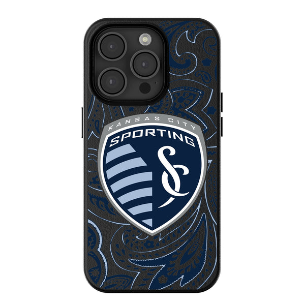 Sporting Kansas City   Paisley iPhone MagSafe Compatible Phone Case