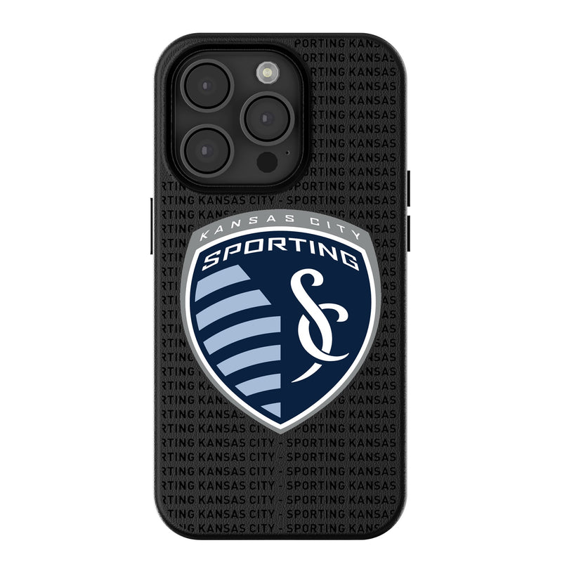 Sporting Kansas City   Text Backdrop iPhone MagSafe Compatible Phone Case