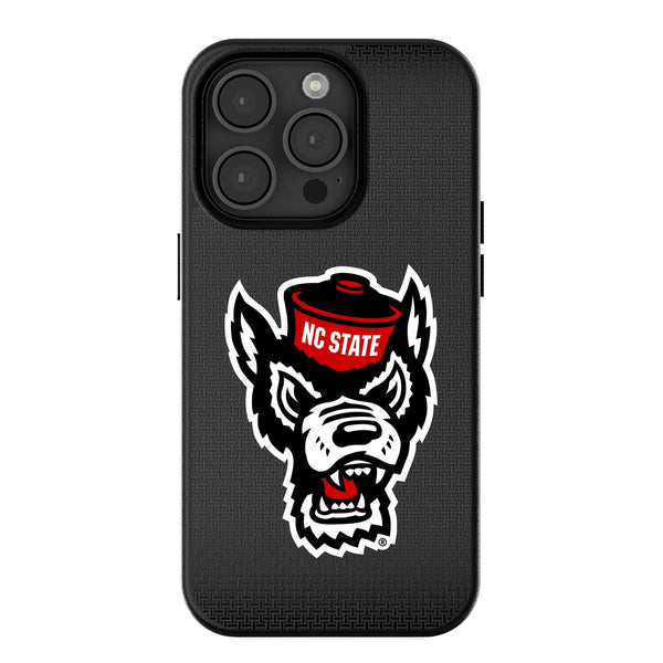 North Carolina State University Wolfpack Linen iPhone MagSafe Compatible Phone Case