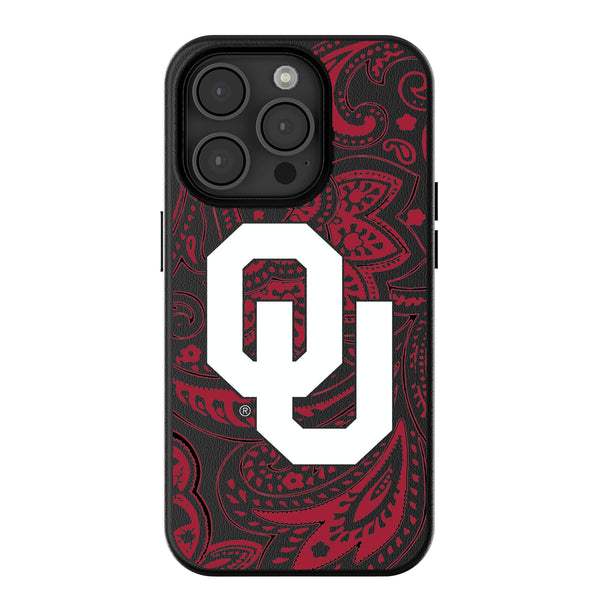 University of Oklahoma Sooners Paisley iPhone MagSafe Compatible Phone Case