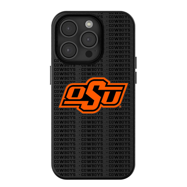 Oklahoma State University Cowboys Text Backdrop iPhone MagSafe Compatible Phone Case