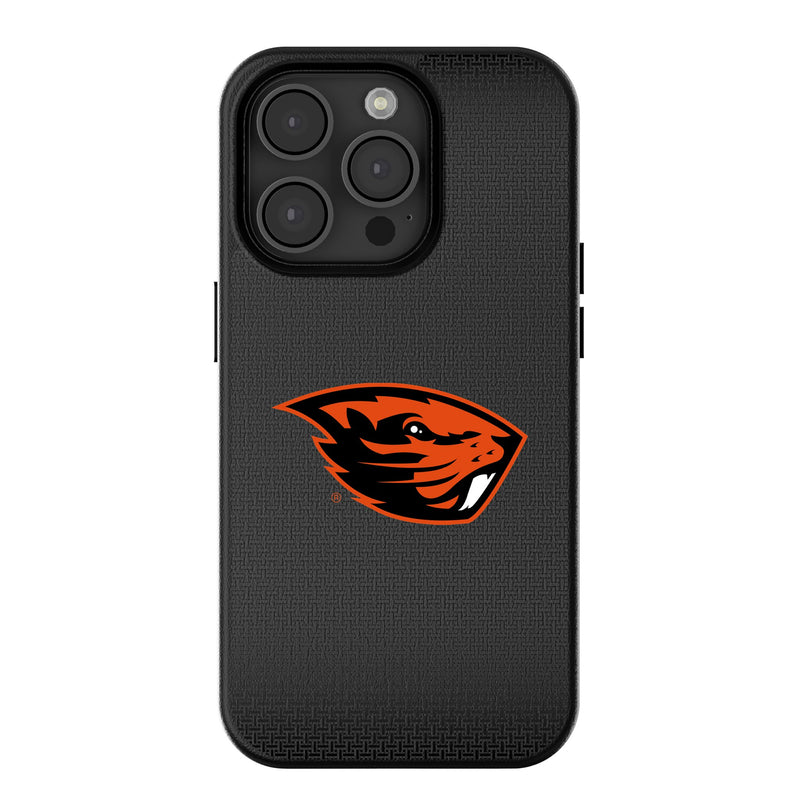 Oregon State University Beavers Linen iPhone MagSafe Compatible Phone Case