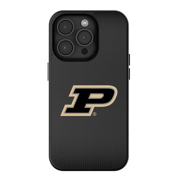 Purdue University Boilermakers Linen iPhone MagSafe Compatible Phone Case