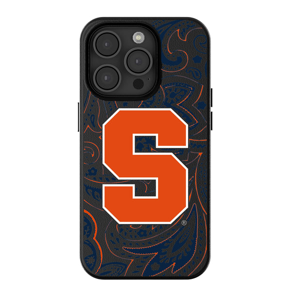 Syracuse University Orange Paisley iPhone MagSafe Compatible Phone Case