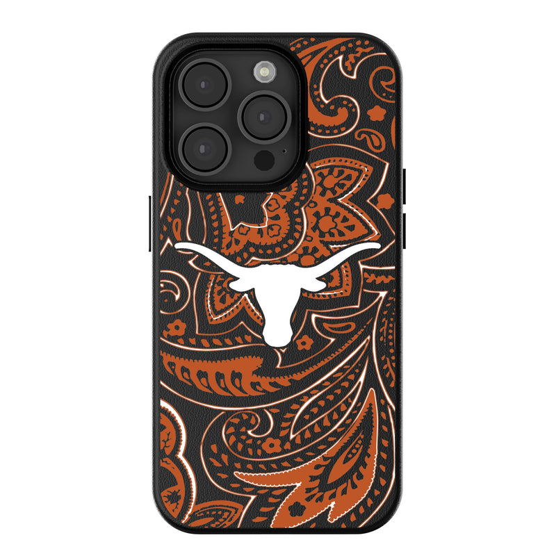 University of Texas Longhorns Paisley iPhone MagSafe Compatible Phone Case