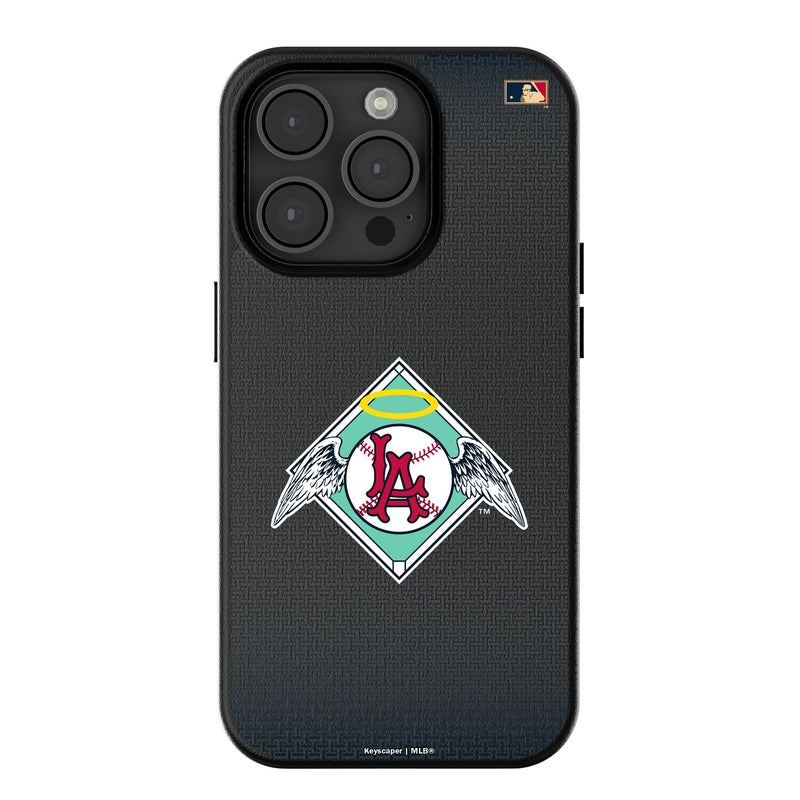 LA Angels 1961-1965 - Cooperstown Collection Linen iPhone MagSafe Compatible Phone Case