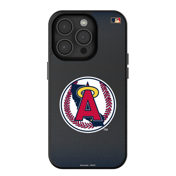 LA Angels 1986-1992 - Cooperstown Collection Linen iPhone MagSafe Compatible Phone Case