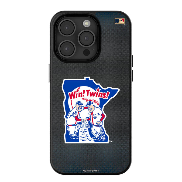 Minnesota Twins 1976-1986 - Cooperstown Collection Linen iPhone MagSafe Compatible Phone Case