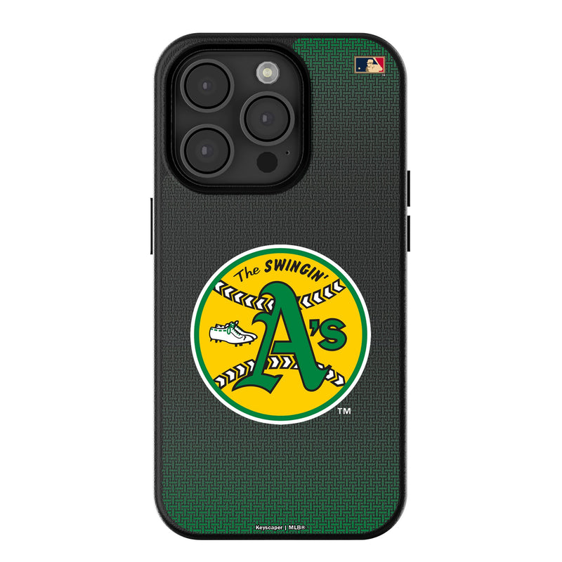 Oakland As 1971-1981 - Cooperstown Collection Linen iPhone MagSafe Compatible Phone Case