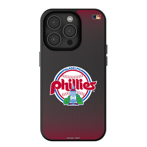 Philadelphia Phillies 1984-1991 - Cooperstown Collection Linen iPhone MagSafe Compatible Phone Case