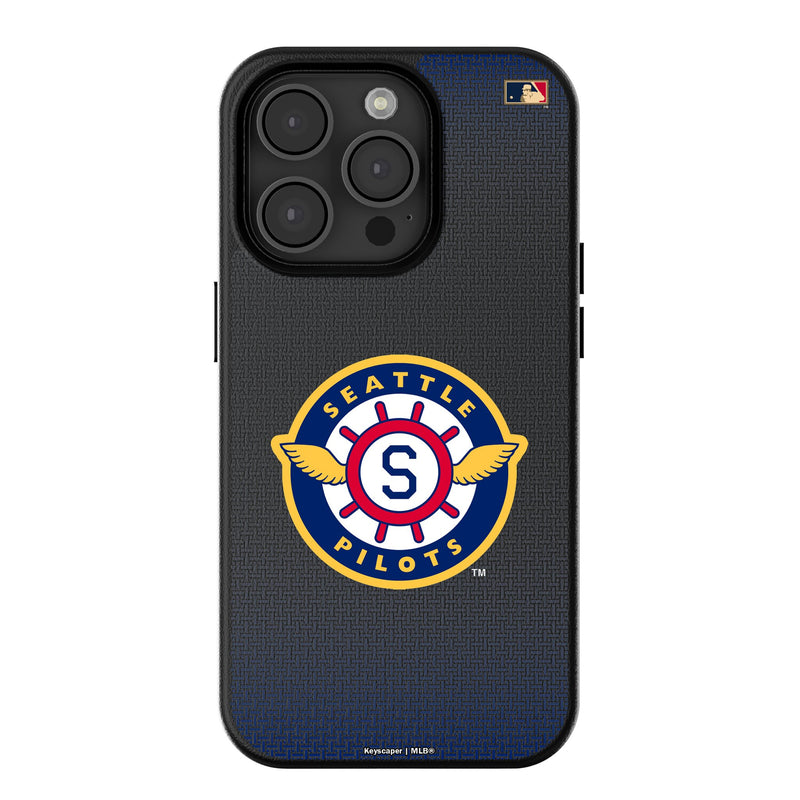 Seattle Pilots 1969 - Cooperstown Collection Linen iPhone MagSafe Compatible Phone Case