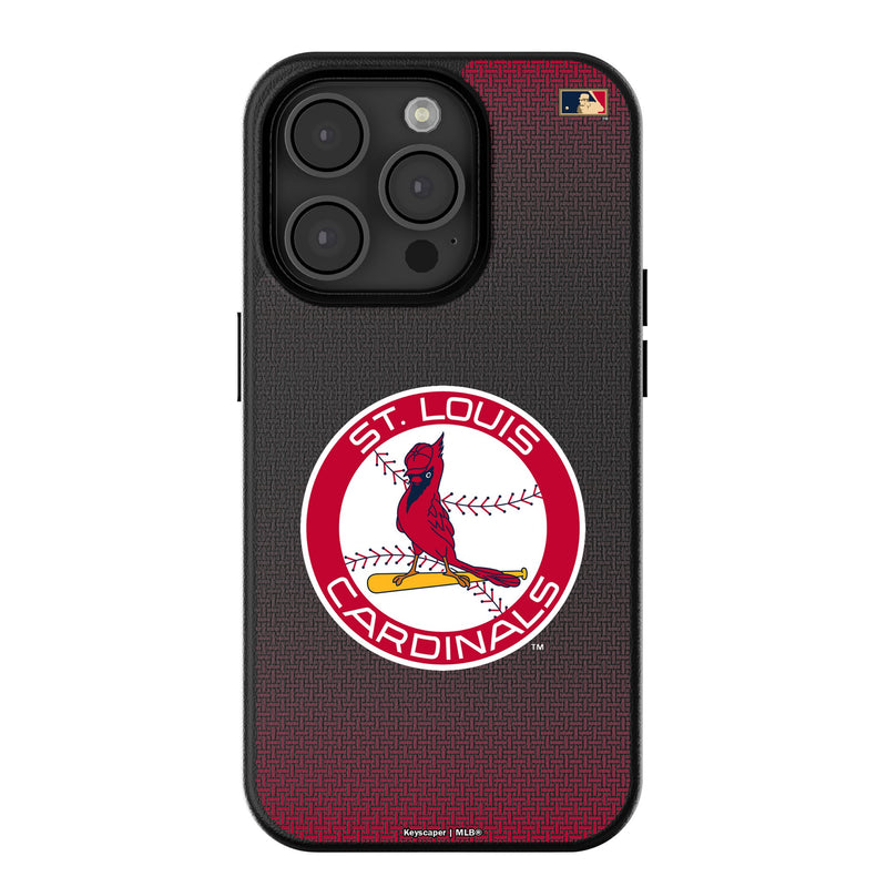 St Louis Cardinals 1966-1997 - Cooperstown Collection Linen iPhone MagSafe Compatible Phone Case