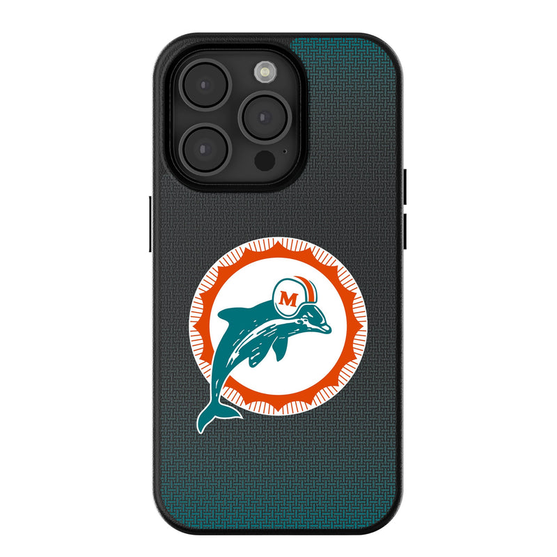 Miami Dolphins 1966-1973 Historic Collection Linen iPhone MagSafe Compatible Phone Case