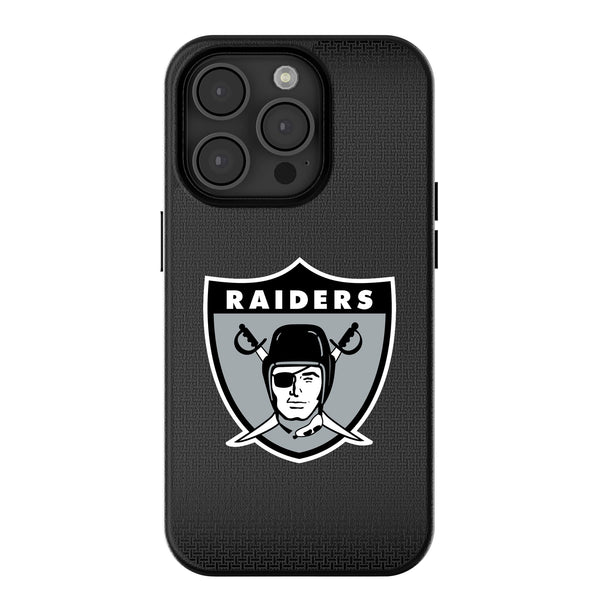 Oakland Raiders 1963 Historic Collection Linen iPhone MagSafe Compatible Phone Case