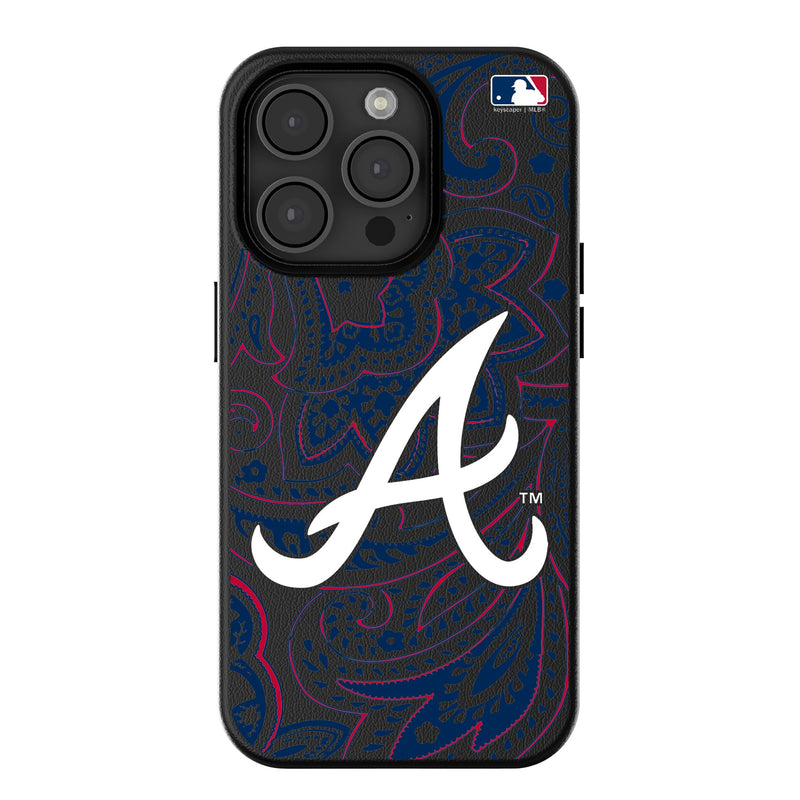 Atlanta Braves Paisley iPhone MagSafe Compatible Phone Case