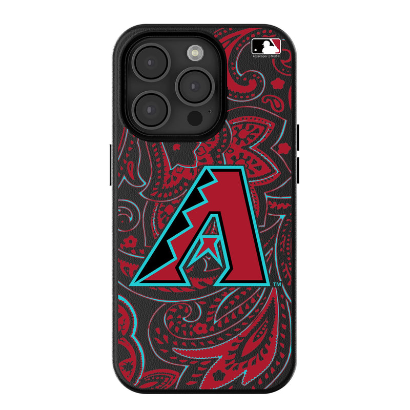 Arizona Diamondbacks Paisley iPhone MagSafe Compatible Phone Case