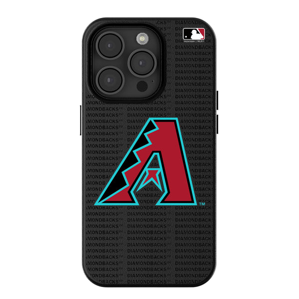 Arizona Diamondbacks Text Backdrop iPhone MagSafe Compatible Phone Case