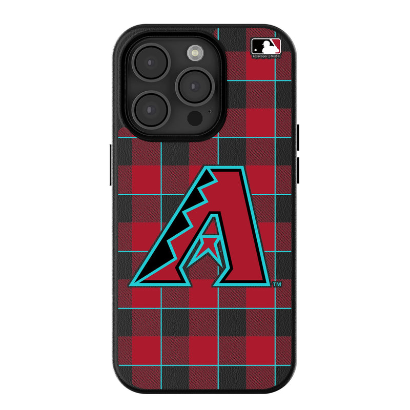 Arizona Diamondbacks Plaid iPhone MagSafe Compatible Phone Case