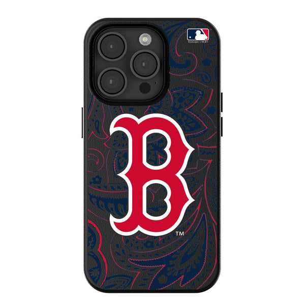 Boston Red Sox Paisley iPhone MagSafe Compatible Phone Case