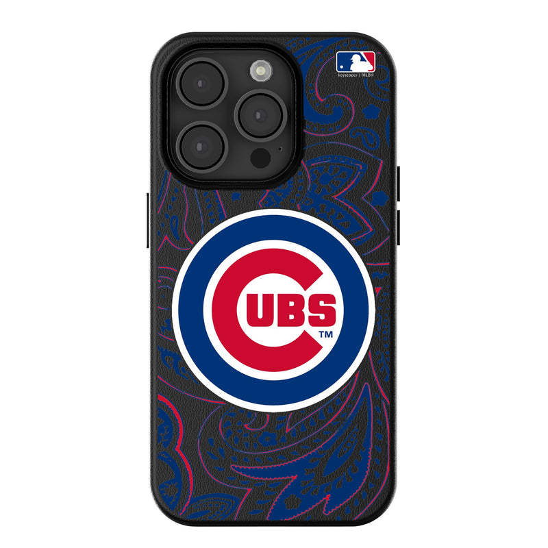 Chicago Cubs Paisley iPhone MagSafe Compatible Phone Case