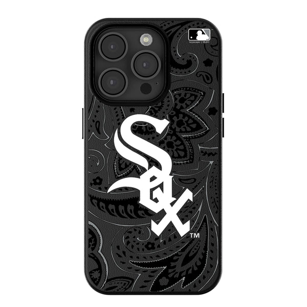 Chicago White Sox Paisley iPhone MagSafe Compatible Phone Case