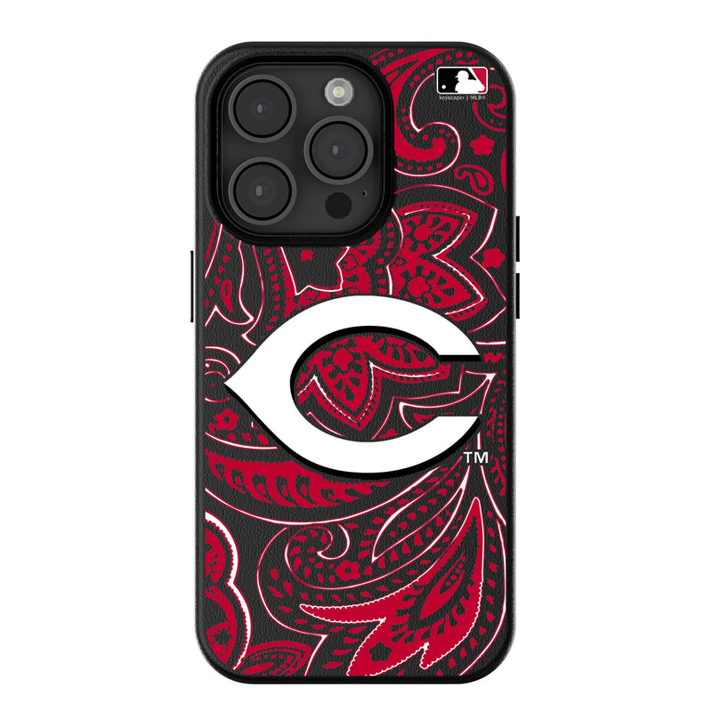 Cincinnati Reds Paisley iPhone MagSafe Compatible Phone Case