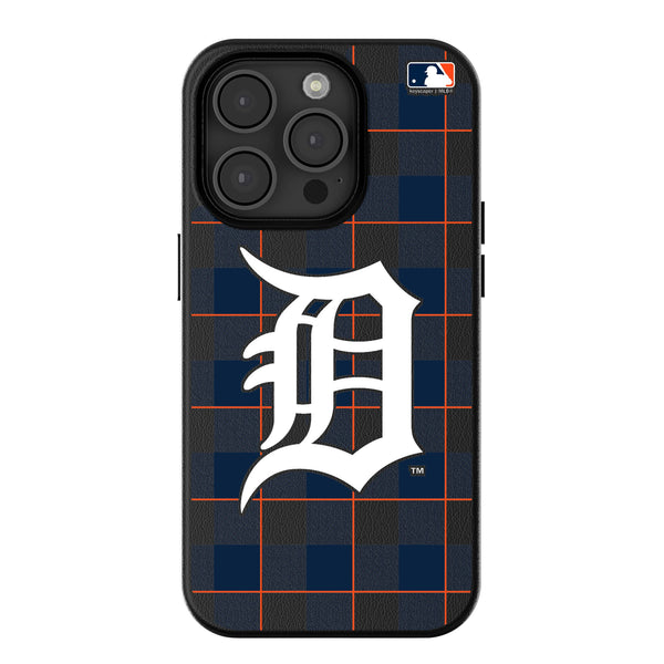 Detroit Tigers Plaid iPhone MagSafe Compatible Phone Case