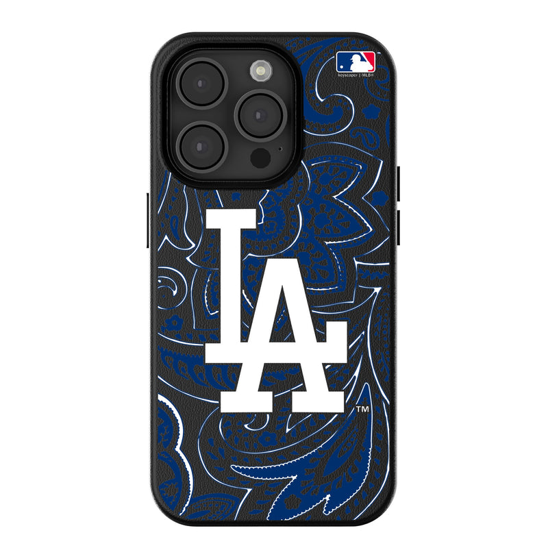 LA Dodgers Paisley iPhone MagSafe Compatible Phone Case