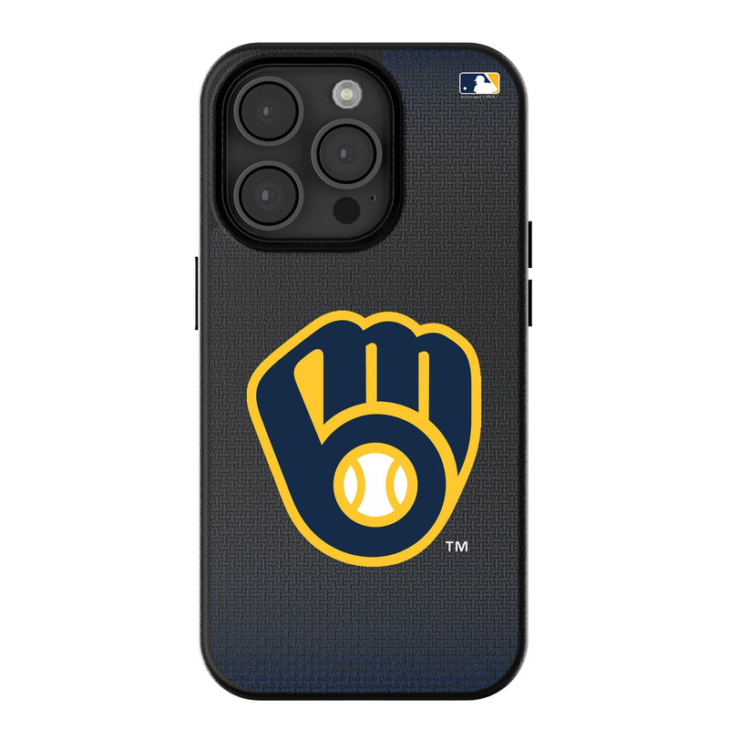 Milwaukee Brewers Linen iPhone MagSafe Compatible Phone Case