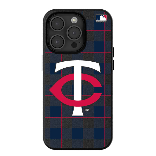 Minnesota Twins Plaid iPhone MagSafe Compatible Phone Case