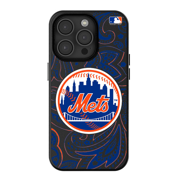 New York Mets Paisley iPhone MagSafe Compatible Phone Case