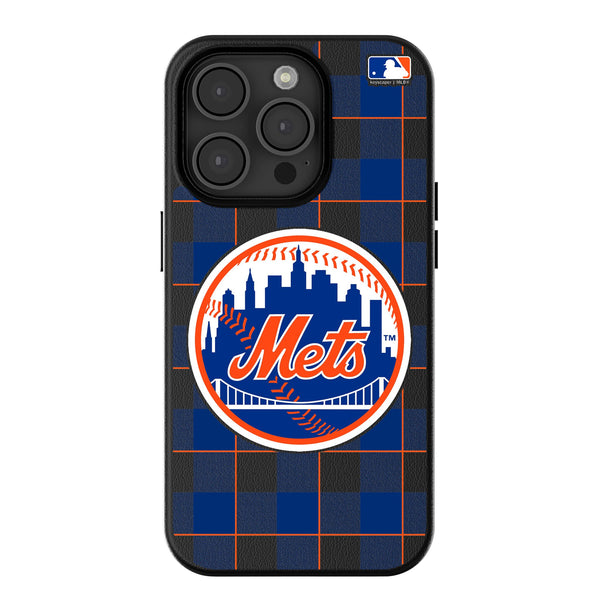 New York Mets Plaid iPhone MagSafe Compatible Phone Case