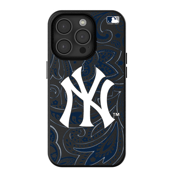 New York Yankees Paisley iPhone MagSafe Compatible Phone Case