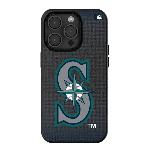 Seattle Mariners Linen iPhone MagSafe Compatible Phone Case