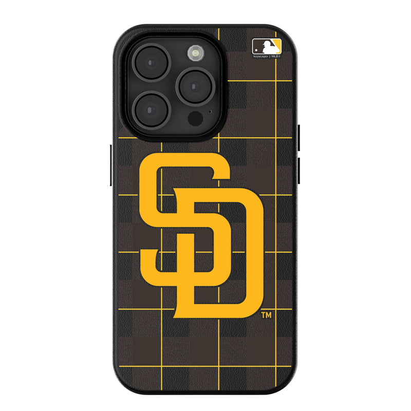 San Diego Padres Plaid iPhone MagSafe Compatible Phone Case