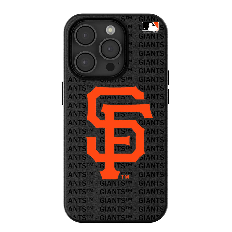 San Francisco Giants Text Backdrop iPhone MagSafe Compatible Phone Case