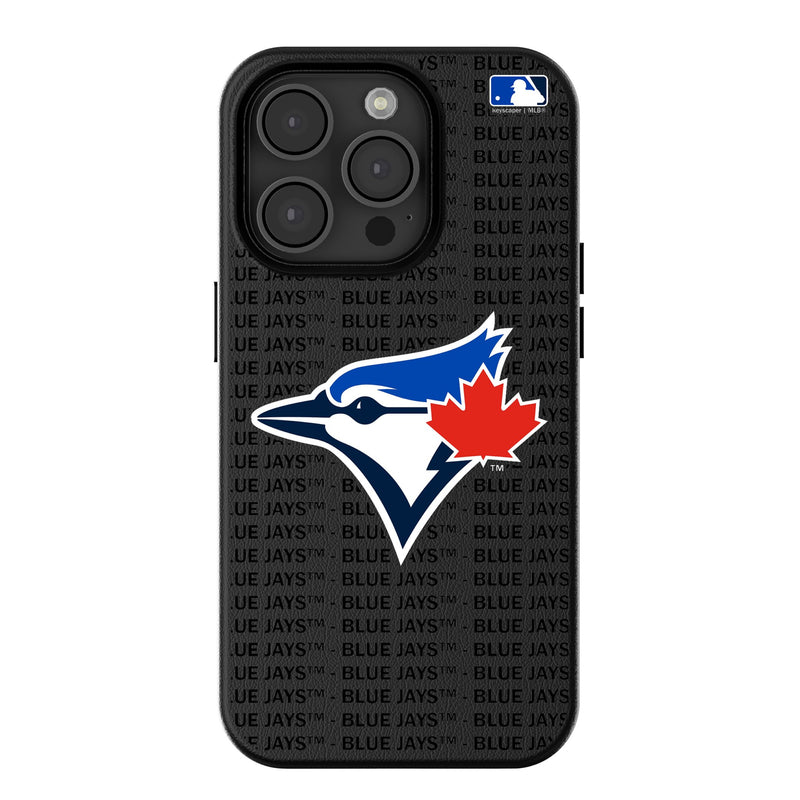 Toronto Blue Jays Text Backdrop iPhone MagSafe Compatible Phone Case