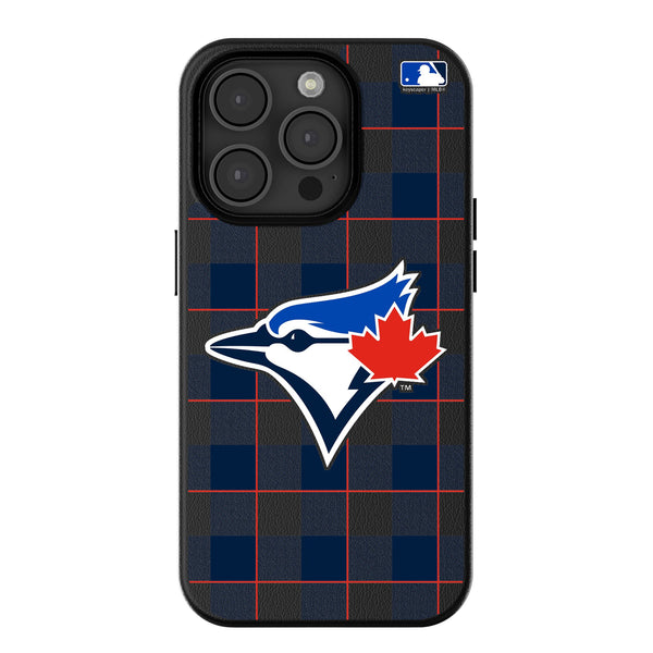 Toronto Blue Jays Plaid iPhone MagSafe Compatible Phone Case