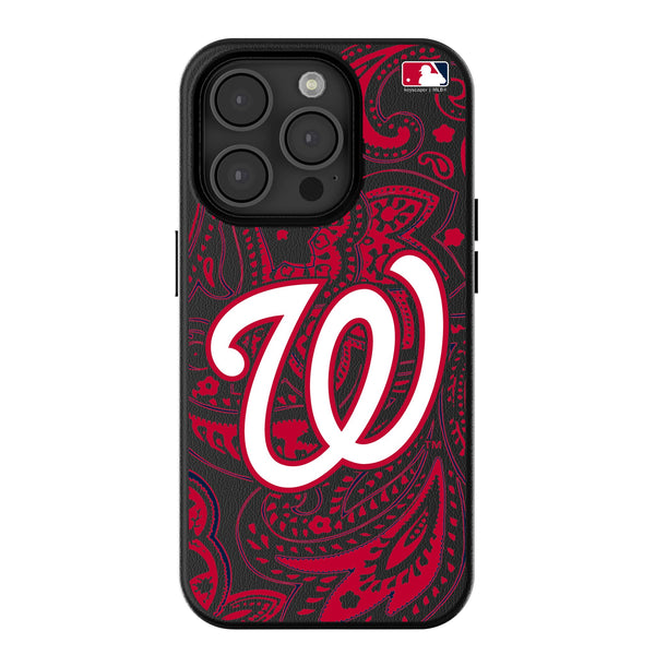 Washington Nationals Paisley iPhone MagSafe Compatible Phone Case