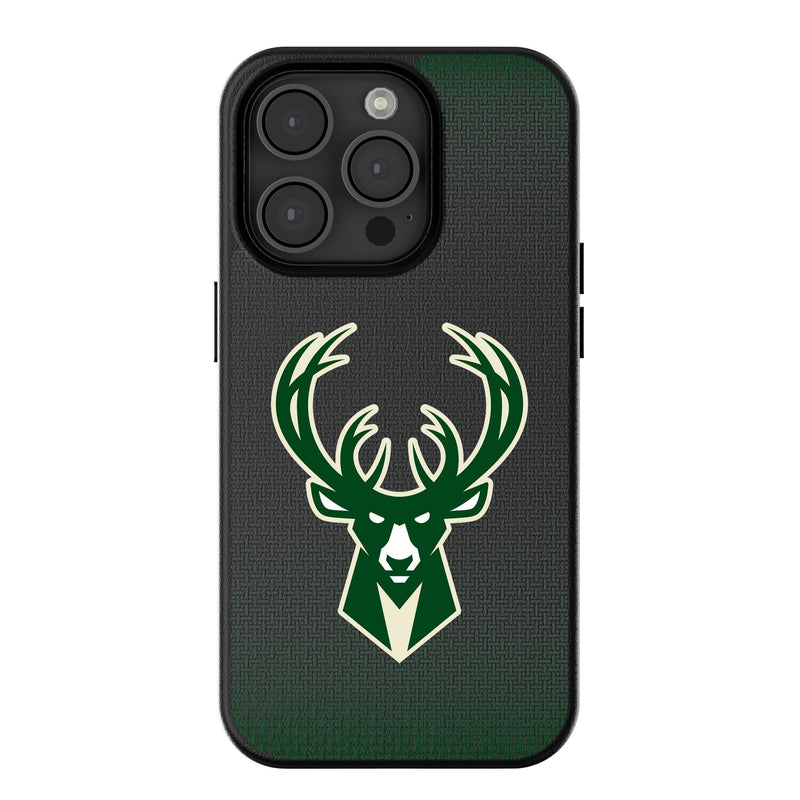 Milwaukee Bucks Linen iPhone MagSafe Compatible Phone Case